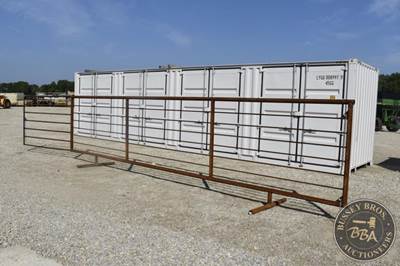 Cattle Gate 24ft. Long X 68in. Tall W/Gate, Free Standing, Heavy,