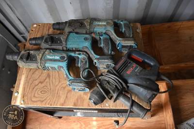 Corded And Cordless Tools Three Cordless Makita Drills (No Batteries), One