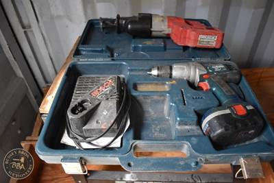 Cordless Tools Bosch Drill, Bosch Charger, Milwaukee 18v Power Plus Sawzall