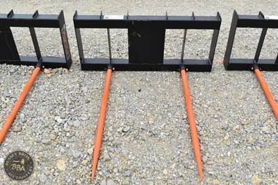 Hay Spear Attachment Dual Spear, Skid Steer Mount, New/Unused