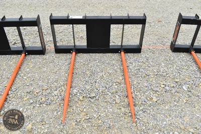 Hay Spear Attachment Dual Spear, Skid Steer Mount, New/Unused