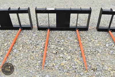 Hay Spear Attachment Dual Spear, Skid Steer Mount, New/Unused