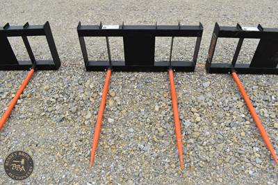 Hay Spear Attachment Dual Spear, Skid Steer Mount, New/Unused