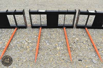 Hay Spear Attachment Dual Spear, Skid Steer Mount, New/Unused