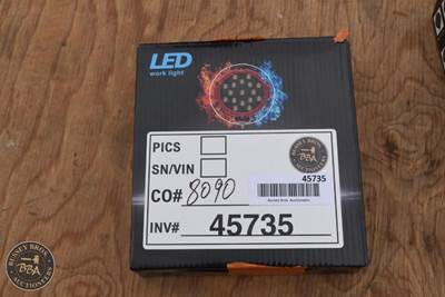 Led Work Light Red, 10 - 30v DC, Water/Dust/Shockproof, New/Unused