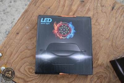 Led Work Light Red, 10 - 30v DC, Water/Dust/Shockproof, New/Unused