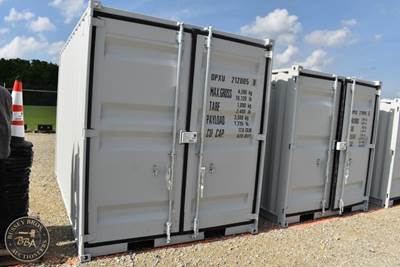 11ft Office Container 11ft,10in x 7ft,3in , Wood Floor, Double Door, Side Entry
