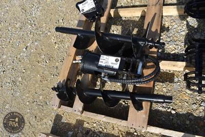 Iranch Mini Hydr Auger Drive Attachment Mini Excavator Attachment, Extra Bit,