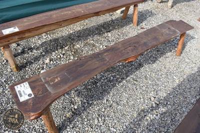 Rustic Wood Bench 8ft Long