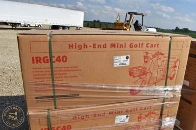 Iranch Three Wheel Mini Golf Cart Green, IRGC40, New/Unused