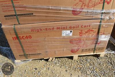 Iranch Three Wheel Mini Golf Cart Purple, IRGC40, New/Unused