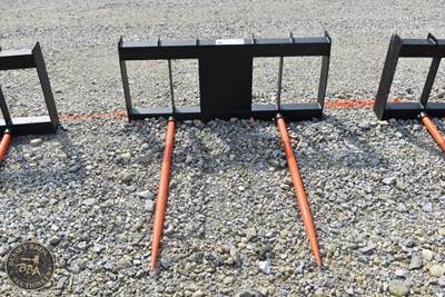 Bale Spear Attachment Skid Steer Mount, Dual Spears, New/Unused