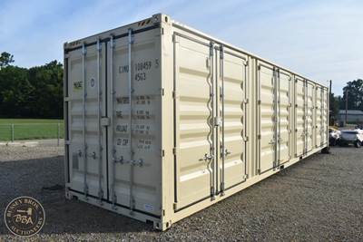 40Ft Shipping Container 4 Side Entry Double Doors, Rear Double Doors, Wood Floor