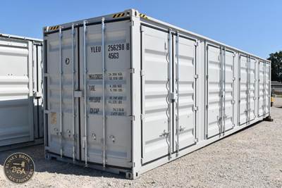 40Ft Shipping Container 4 Side Entry Double Doors, Rear Double Doors, Wood Floor