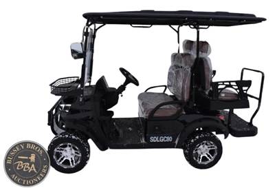 Four Wheeled Golf Cart Gold / Brown, HQ80, Assembly Required, Color May Differ