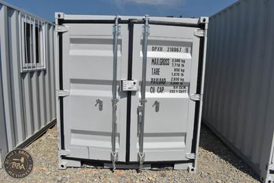 10ft Shipping Container 1 Side Entry Door, Rear Double Doors, Window, Wood Floor