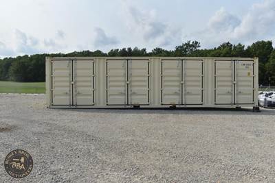 40Ft Shipping Container 4 Side Entry Double Doors, Rear Double Doors, Wood Floor