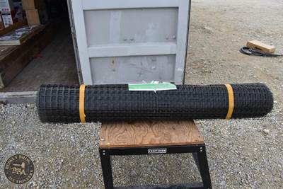 Black Poly Mesh Fence Lot Contains One Roll 3ft X 164ft Long., New/Unused