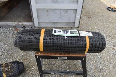 Black Poly Mesh Fence Lot Contains One Roll 3ft X 164ft Long., New/Unused