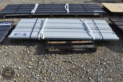 White Metal RoOfing Panels Lot Contains 70 Pieces Of Metal, 7.8Ft X 3Ft,