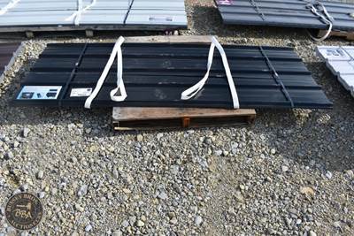 Black Metal RoOfing Panels Lot Contains 30 Pieces Of Metal, 7.8Ft X 3Ft,