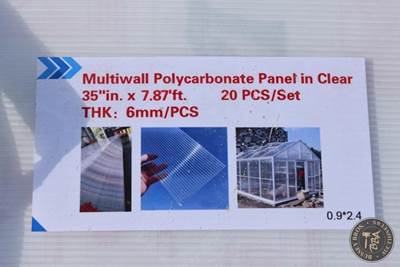 Polycarbonate Wall Panels Lot Contains 30 Pieces, 7.8Ft X 27inch, New/Unused