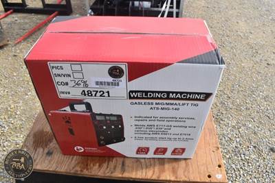 Ats Gasless Mig Welder Gasless Mig/MMA/Lift Tig Welder, Ats-Mig-140, New/Unused