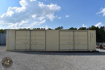 40Ft Shipping Container 2 Side Entry Double Doors, Rear Double Doors, Wood Floor