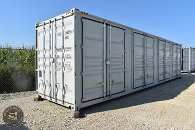 40Ft Shipping Container 4 Side Entry Double Doors, Rear Double Doors, Wood Floor