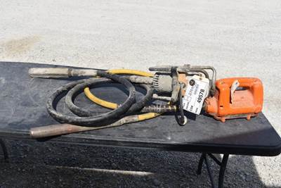 Wacker And Other Concrete Vibrators Two, Orange With 6ft Cable, Other With 10ft