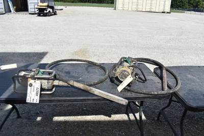 Wyco And Oztec Concrete Vibrators Two, Wyco (8ft Cable), Oztec (10ft)