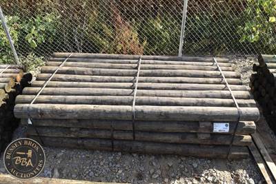 Treated Fence Post Approx 8Ft Long X 4 Inch Diameter Fence Post, Lot Contains 36