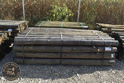 Treated Fence Post Approx 8Ft Long X 4 Inch Diameter Fence Post, Lot Contains 36