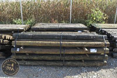 Treated Fence Post Approx 8Ft Long X 4 Inch Diameter Fence Post, Lot Contains 36