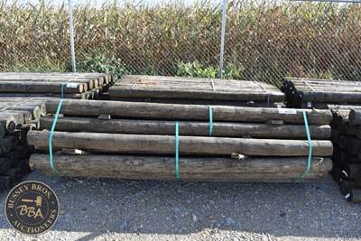 Treated Fence Post Approx 8Ft Long X 4 Inch Diameter Fence Post, Lot Contains 36
