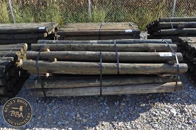 Treated Fence Post Approx 8Ft Long X 4 Inch Diameter Fence Post, Lot Contains 36