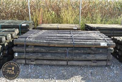 Treated Fence Post Approx 8Ft Long X 4 Inch Diameter Fence Post, Lot Contains 36