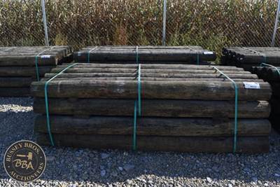Treated Fence Post Approx 8Ft Long X 6 Inch Diameter Fence Post, Lot Contains 28