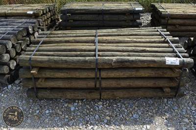 Treated Fence Post Approx 8Ft Long X 4 Inch Diameter Fence Post, Lot Contains 36