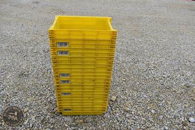 Usps Parcel Storage Crates 20in x 14in, Yellow, Quantity 12 (Twelve Will Fit On