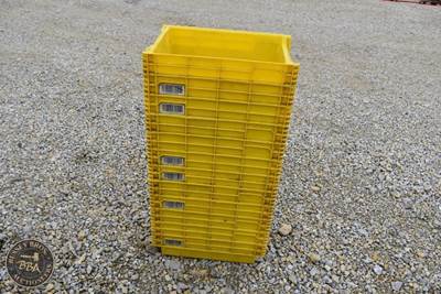 Usps Parcel Storage Crates 20in x 14in, Yellow, Quantity 12 (Twelve Will Fit On
