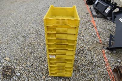 Usps Parcel Storage Crates 20in x 14in, Yellow, Quantity 12 (Twelve Will Fit On