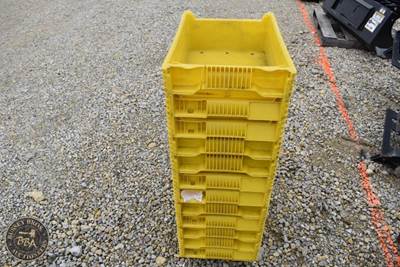 Usps Parcel Storage Crates 20in x 14in, Yellow, Quantity 12 (Twelve Will Fit On