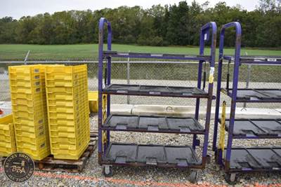 Usps Flat Sequencing System (Fss) Cart 47in Width, Siemens, Towable, Metal Frame