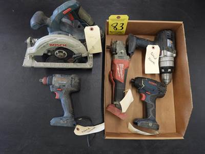 Assorted Battery Powered Tools All Need Work,