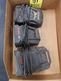 Assorted Bosch Chargers ,