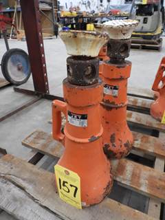 (2) Jet Model SJ-25T 25 Ton Screw Jacks