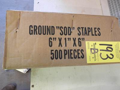 Ground "Sod" Staples, 6"x6"x1"