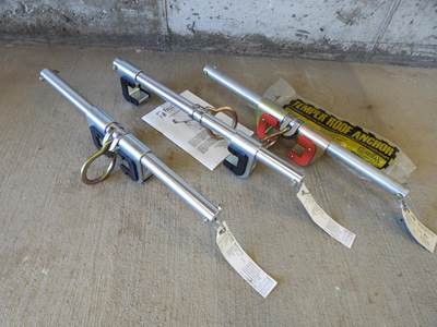 (2) Fall Tech Beam Anchors And (1) 3M Beam Anchor