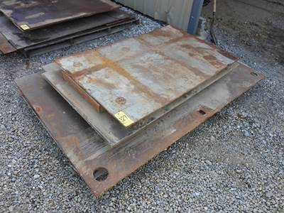 Assorted Steel Plates Including: 6'X8'X1", 4'X6'X3/4",42"X68"X5/8"
